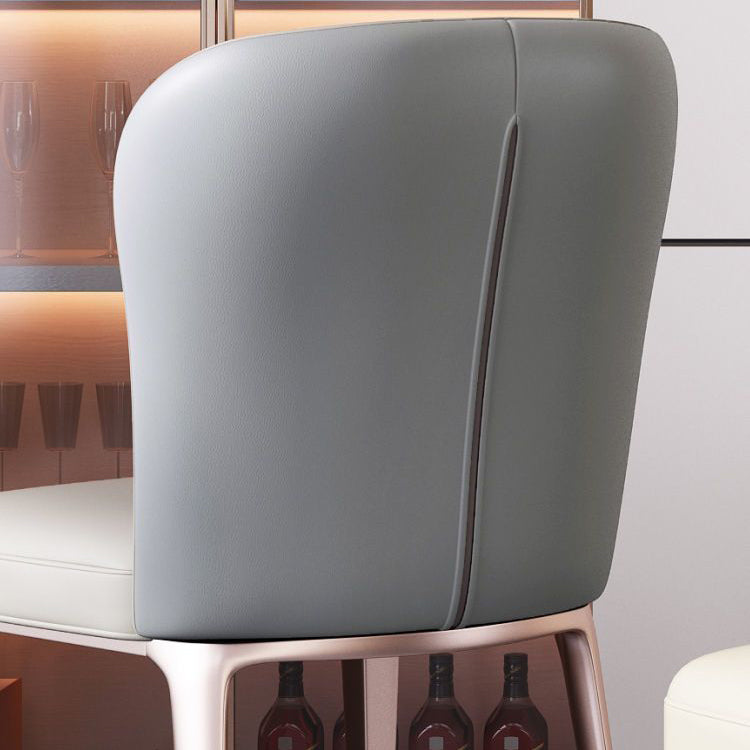 Scandinavian Microfiber Leather Stainless Steel Dining Chair