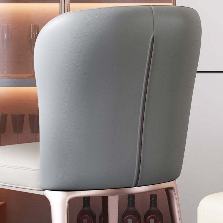 Scandinavian Microfiber Leather Stainless Steel Dining Chair