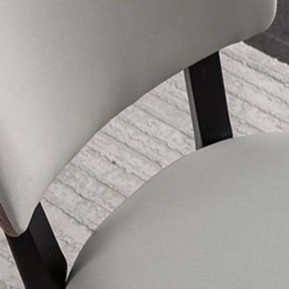 Minimalist Rubberwood Leather Dining Chair