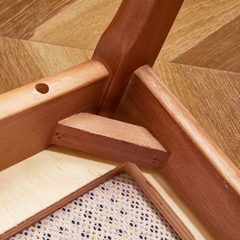 Minimalist Wood Rattan Woven Dining Chair