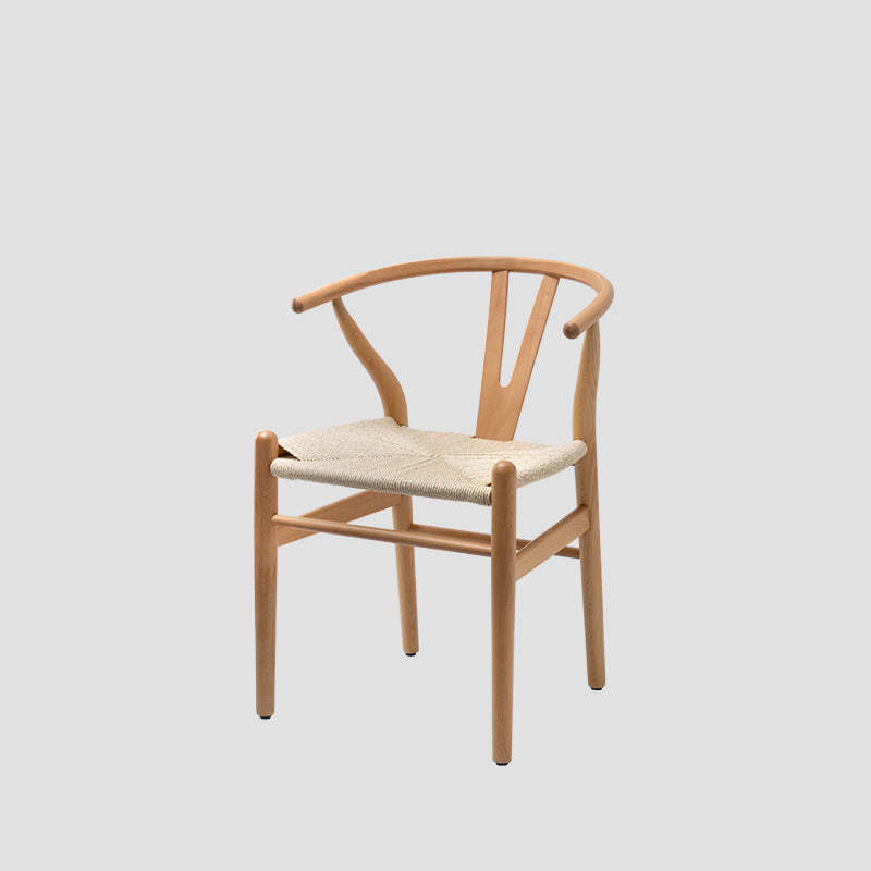 Scandinavian Y-Shape Braided Wood Dining Chair
