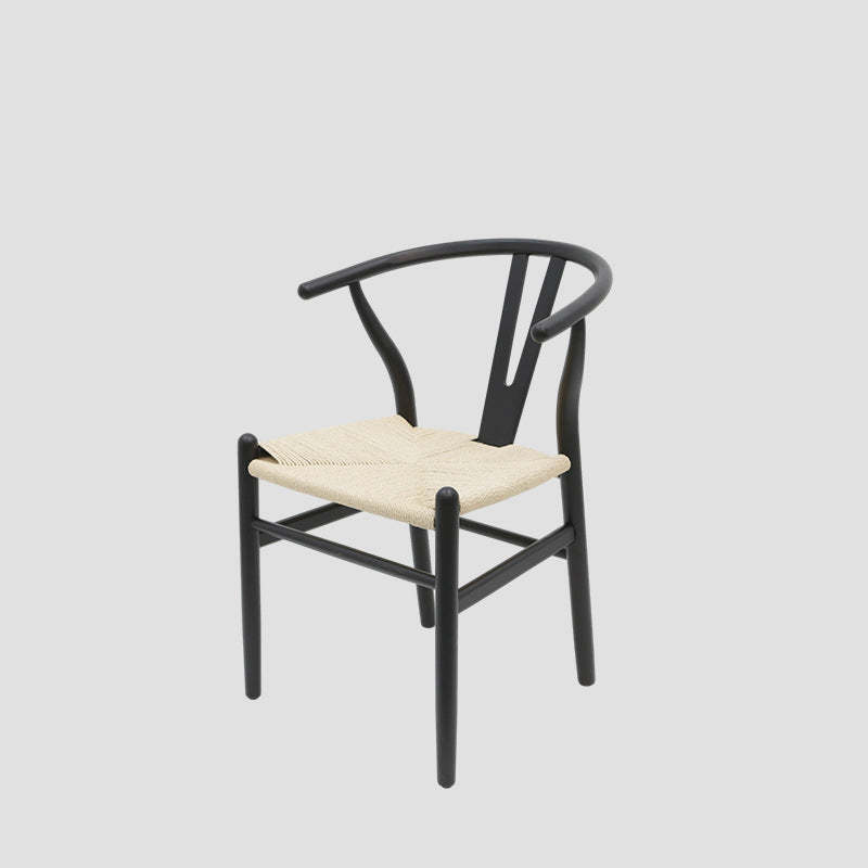 Scandinavian Y-Shape Braided Wood Dining Chair