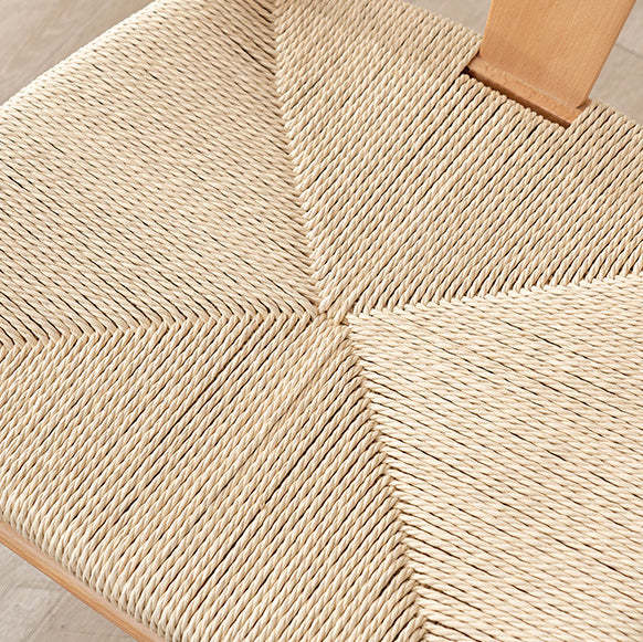 Scandinavian Y-Shape Braided Wood Dining Chair