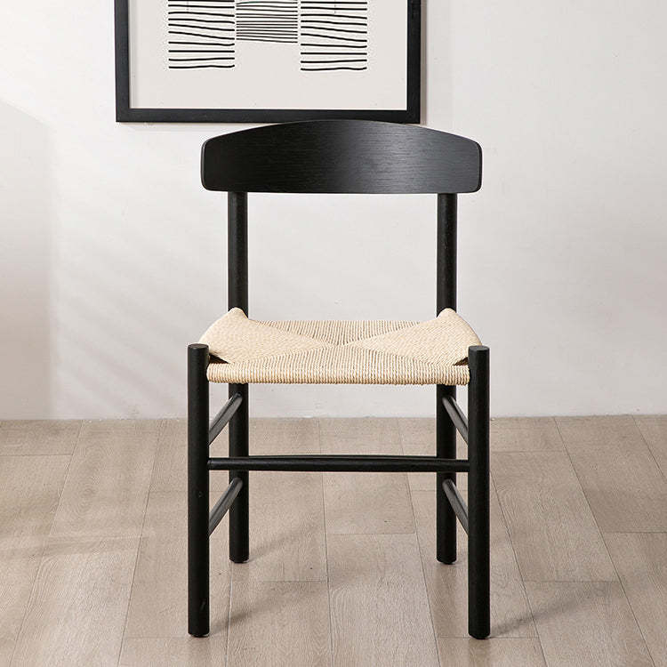 Japanese Bent Braided Wood Dining Chair