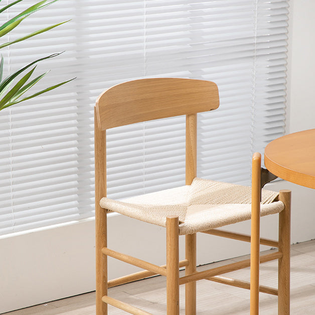 Japanese Bent Braided Wood Dining Chair