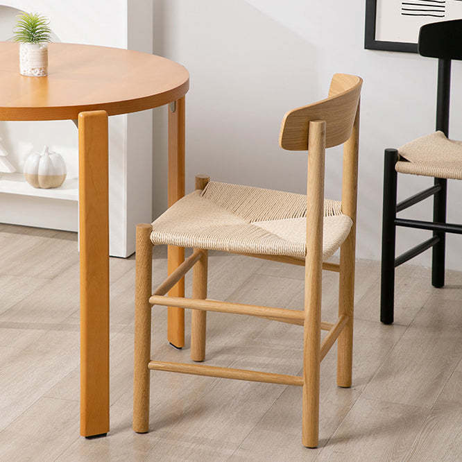 Japanese Bent Braided Wood Dining Chair
