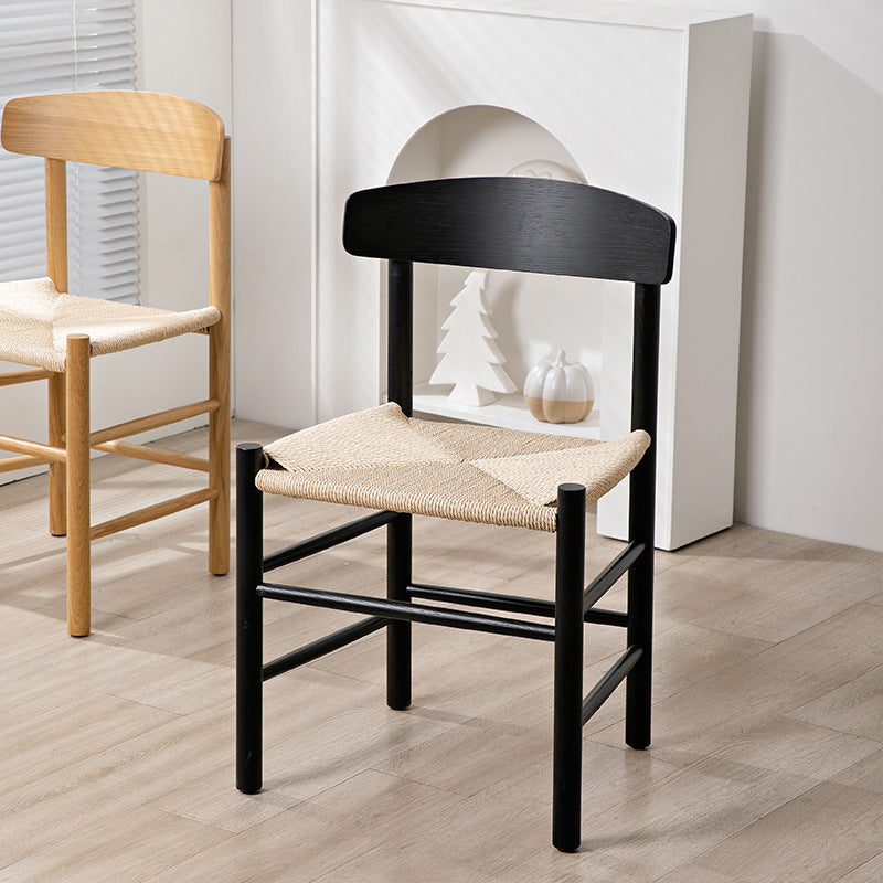 Japanese Bent Braided Wood Dining Chair