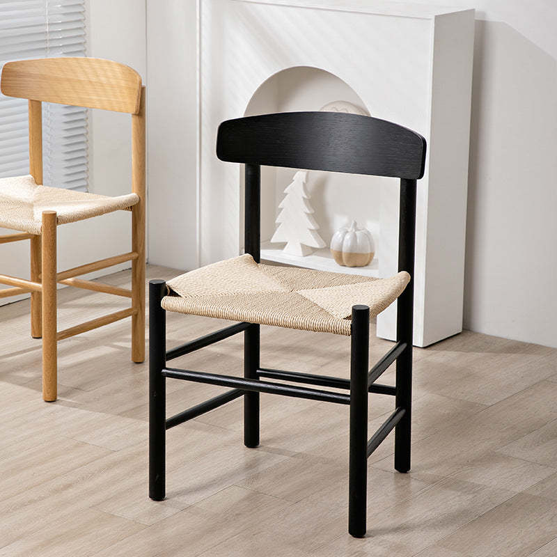 Japanese Bent Braided Wood Dining Chair