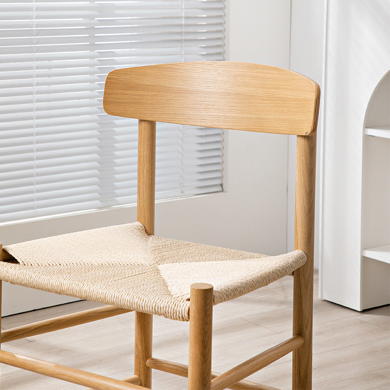 Japanese Bent Braided Wood Dining Chair