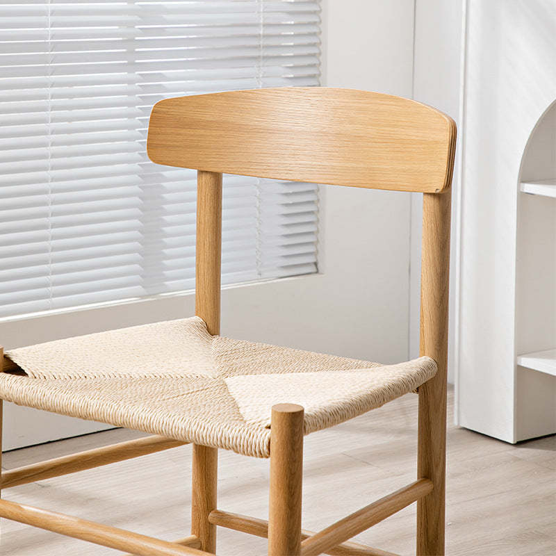 Japanese Bent Braided Wood Dining Chair