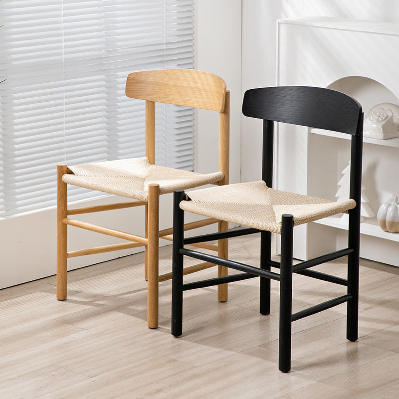 Japanese Bent Braided Wood Dining Chair