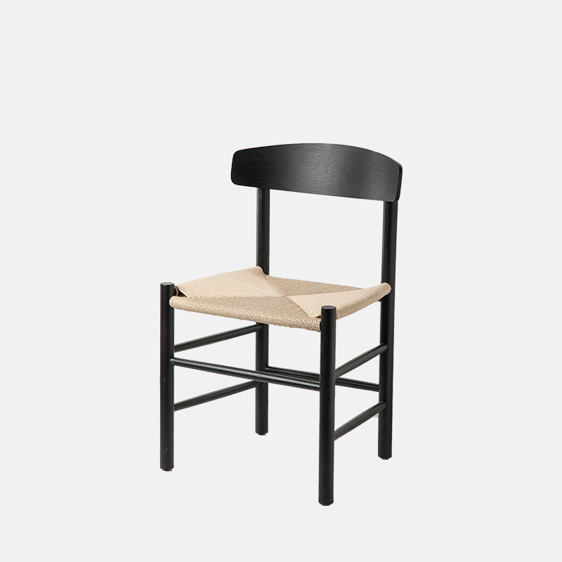 Japanese Bent Braided Wood Dining Chair