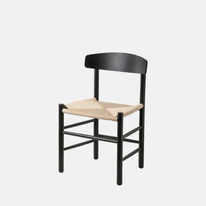Japanese Bent Braided Wood Dining Chair