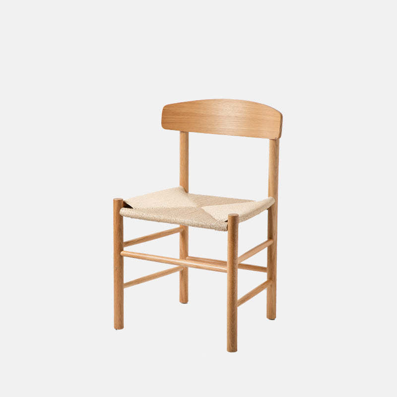 Japanese Bent Braided Wood Dining Chair