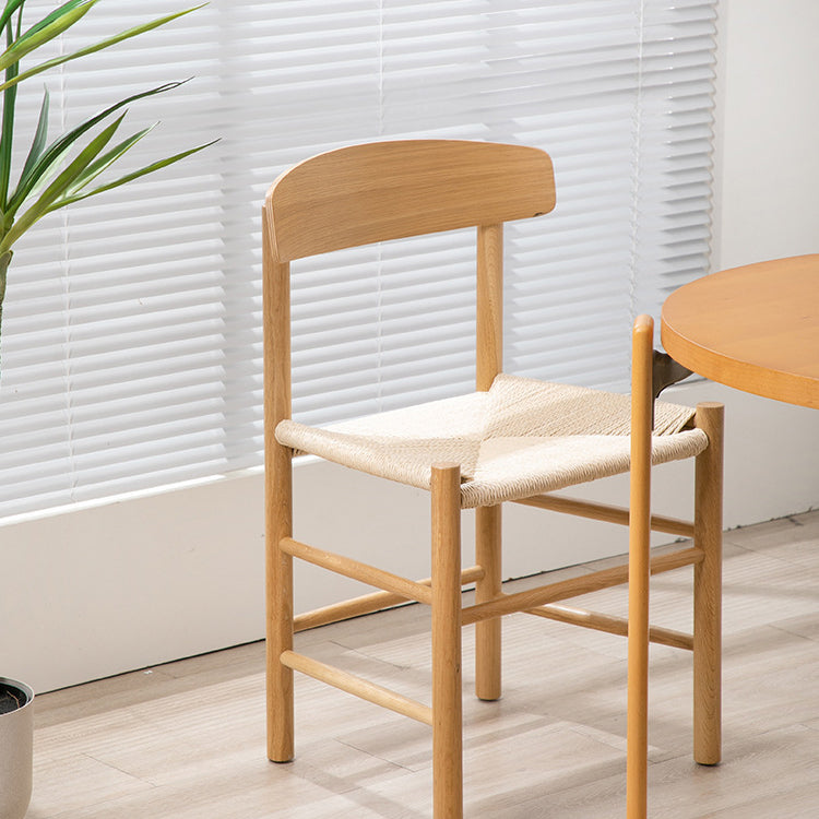 Japanese Bent Braided Wood Dining Chair
