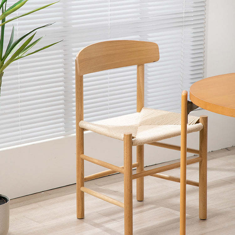 Japanese Bent Braided Wood Dining Chair