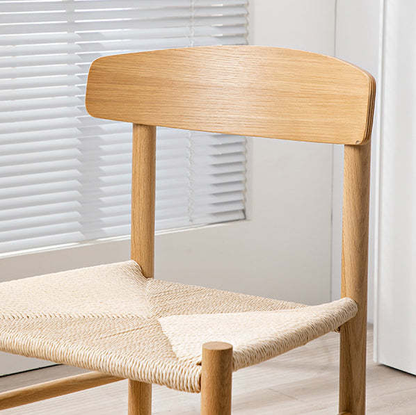 Japanese Bent Braided Wood Dining Chair