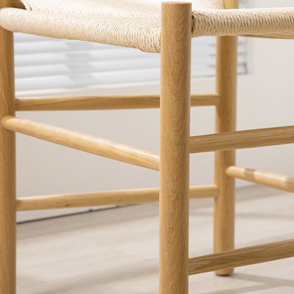 Japanese Bent Braided Wood Dining Chair