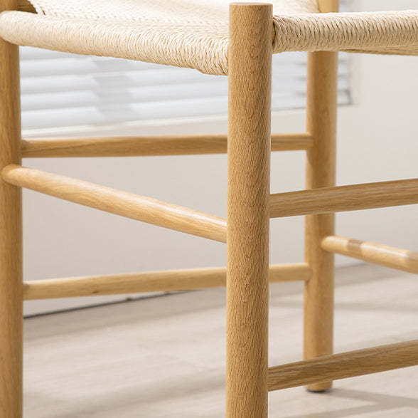 Japanese Bent Braided Wood Dining Chair