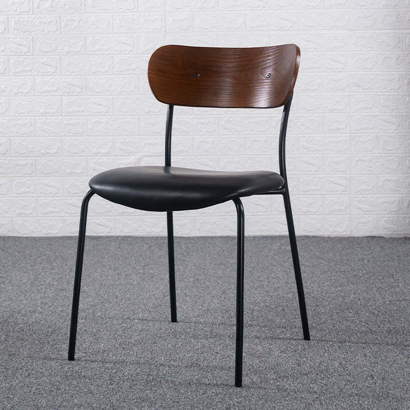 Contemporary curved gray dining chairs & benches