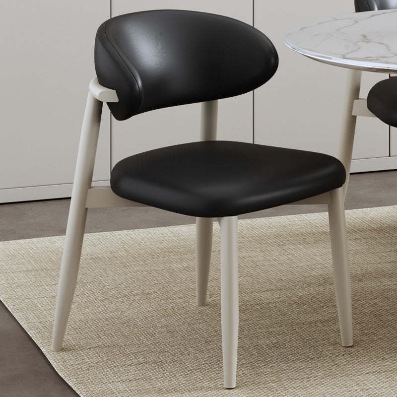 Gray nordic curved dining chairs & benches