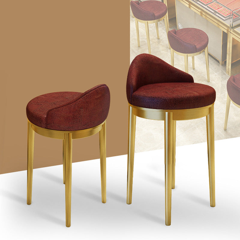 Minimalist Triangle Western Leather Bar Stool