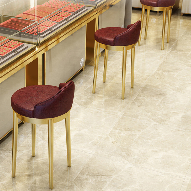 Minimalist Triangle Western Leather Bar Stool