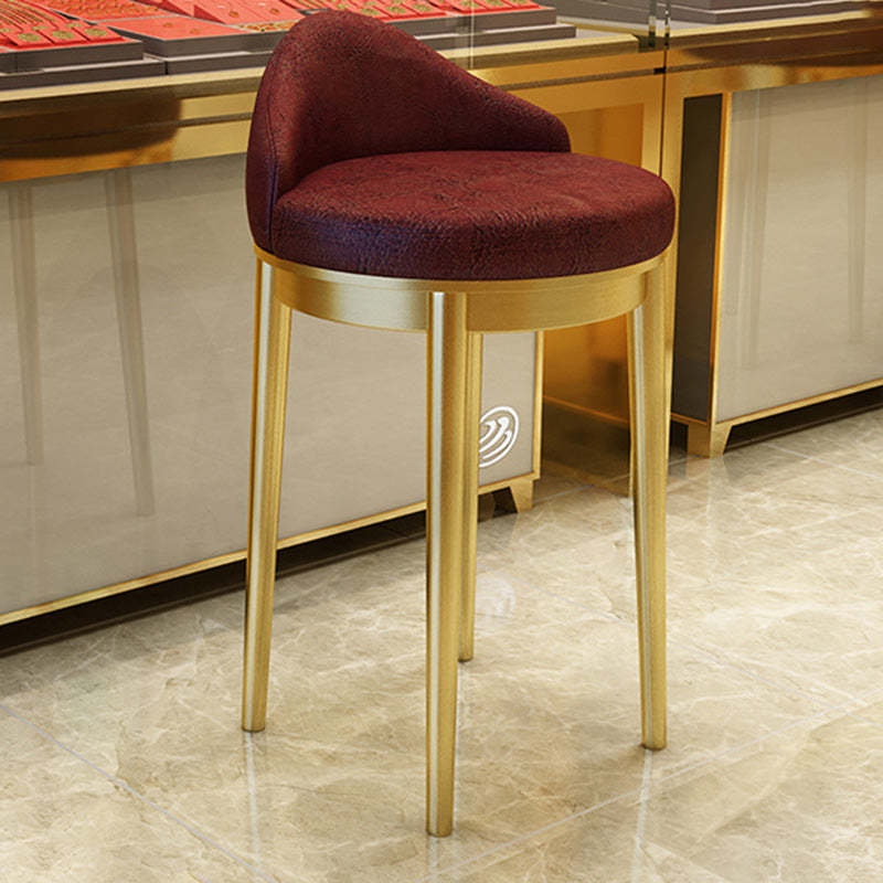 Minimalist Triangle Western Leather Bar Stool