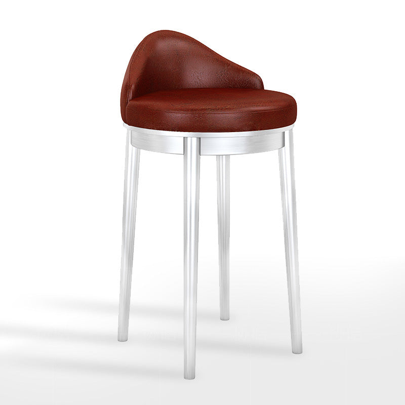 Minimalist Triangle Western Leather Bar Stool