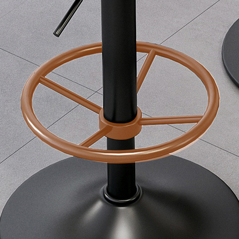 Minimalist Round Napa Leather Desk Chair