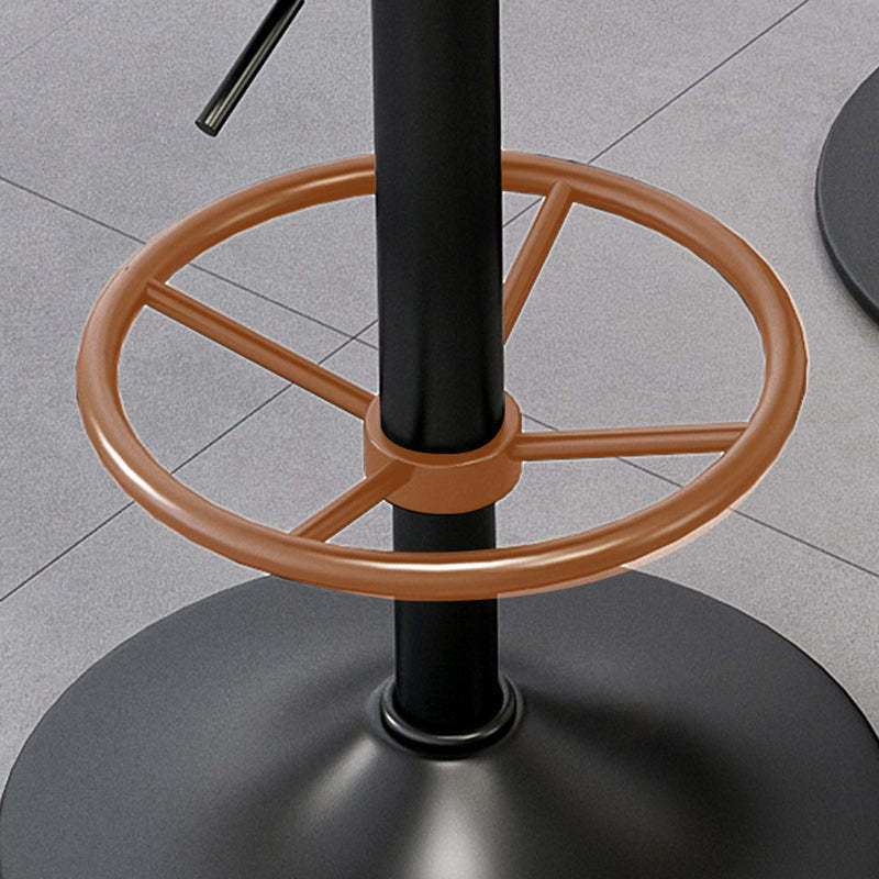 Minimalist Round Napa Leather Desk Chair