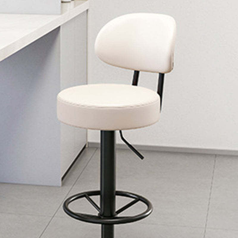 Minimalist Round Napa Leather Desk Chair