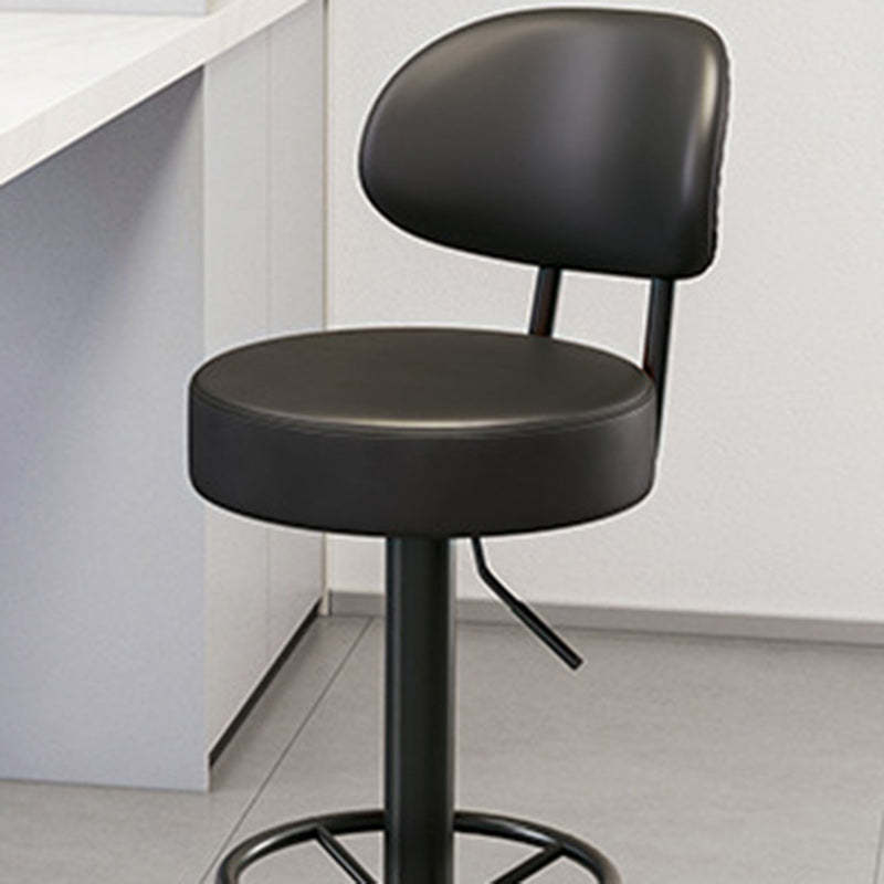 Minimalist Round Napa Leather Desk Chair