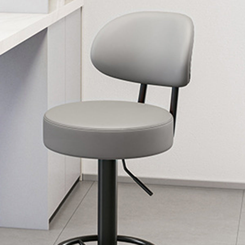 Minimalist Round Napa Leather Desk Chair