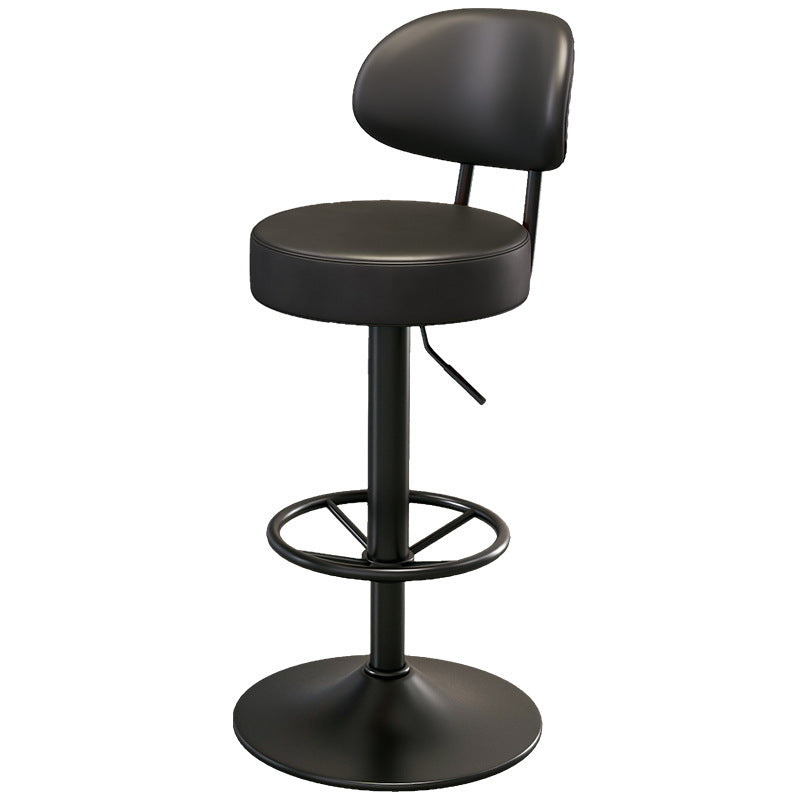 Minimalist Round Napa Leather Desk Chair