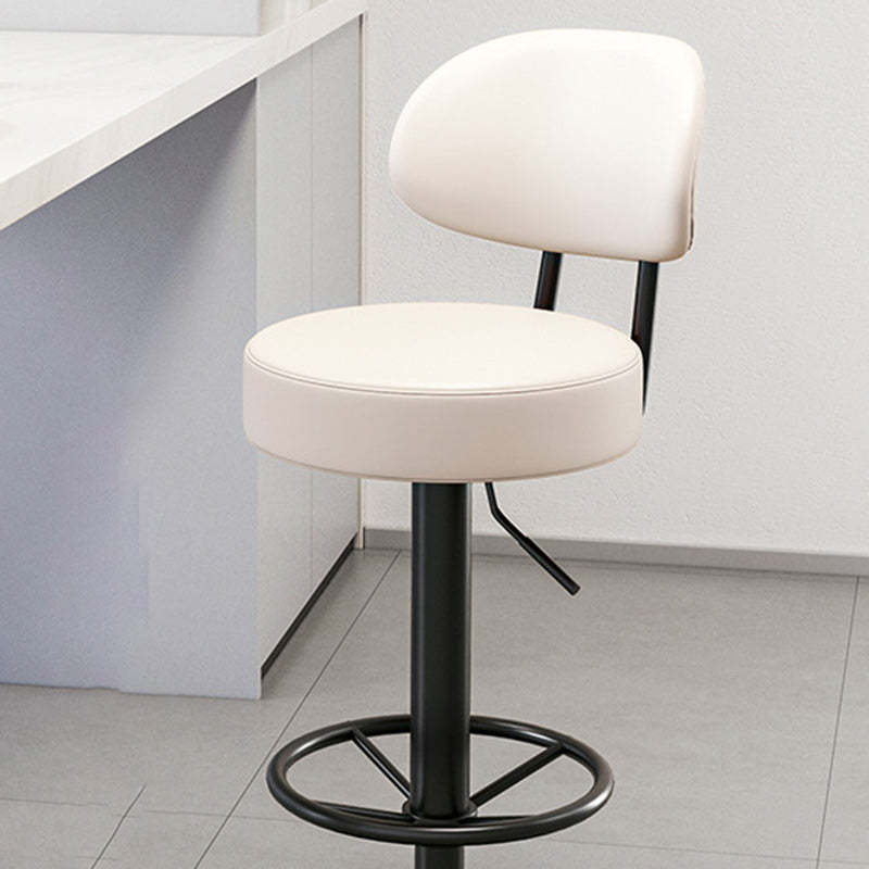 Minimalist Round Napa Leather Desk Chair