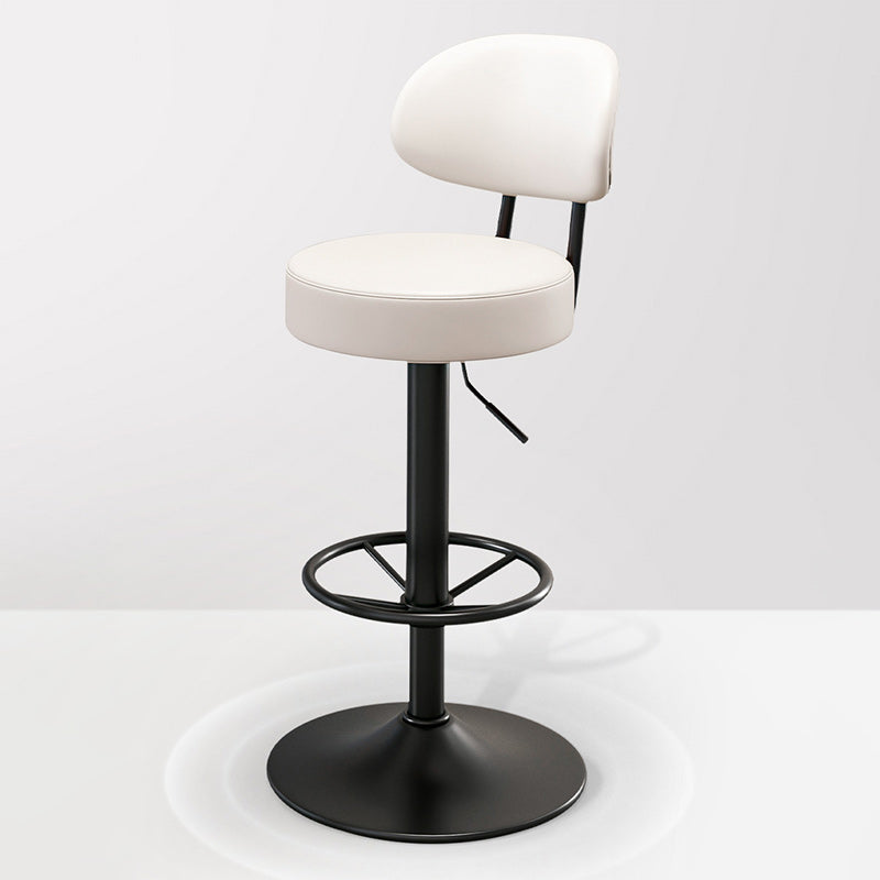 Minimalist Round Napa Leather Desk Chair