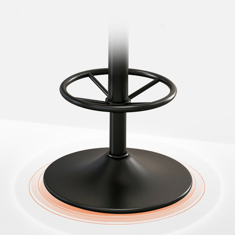 Minimalist Round Napa Leather Desk Chair