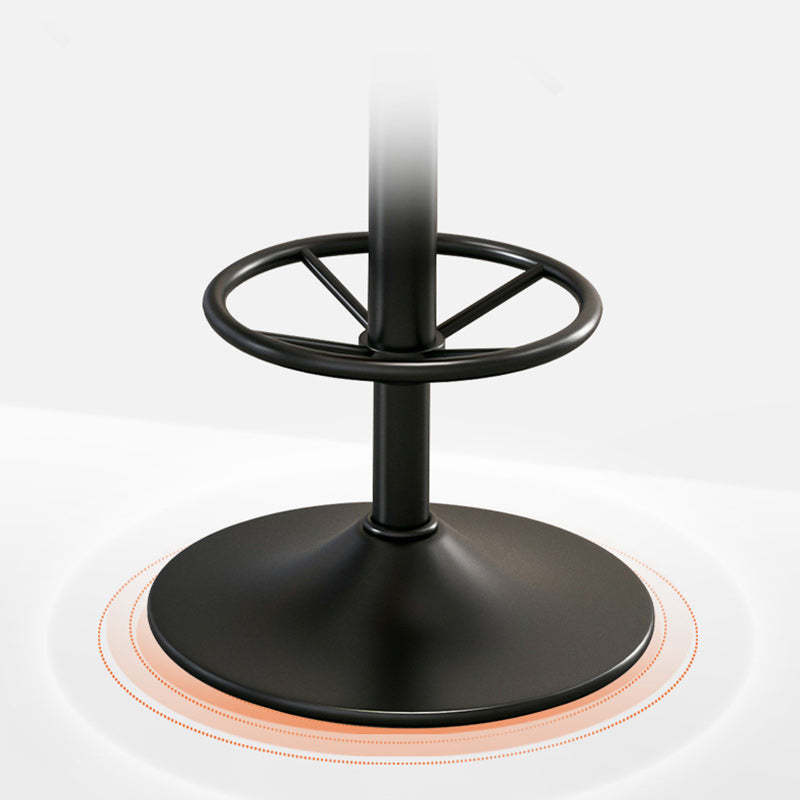 Minimalist Round Napa Leather Desk Chair