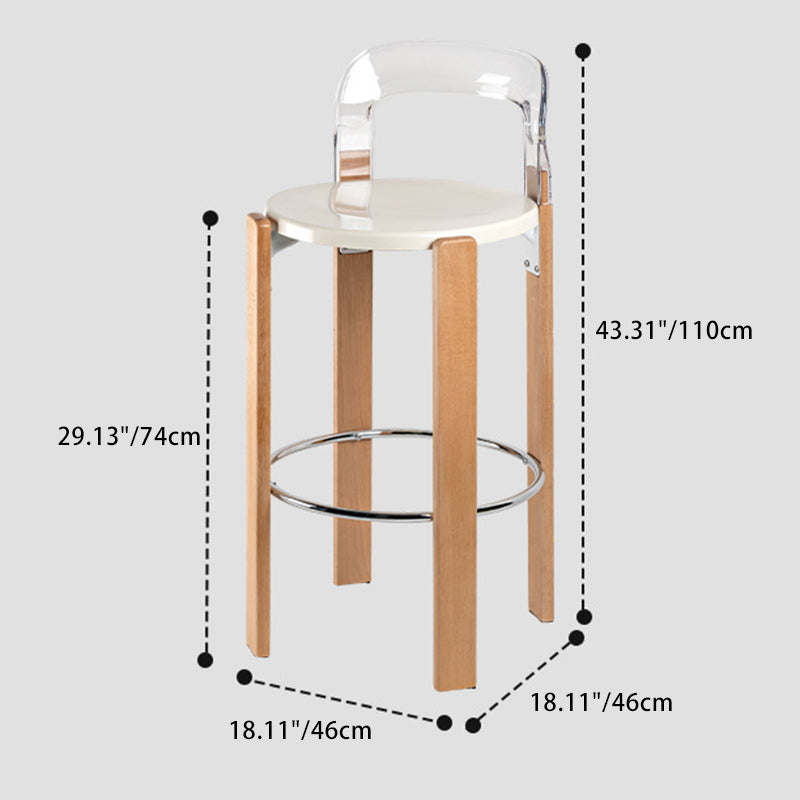 Chinese Bent Plastic Wood Dining Chair