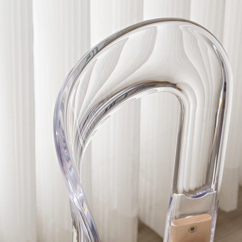 Chinese Bent Plastic Wood Dining Chair