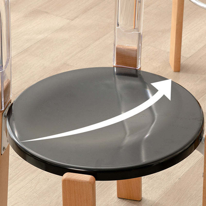 Chinese Bent Plastic Wood Dining Chair