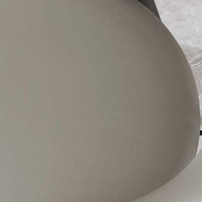 Scandinavian Curved Leather Iron Dining Chair