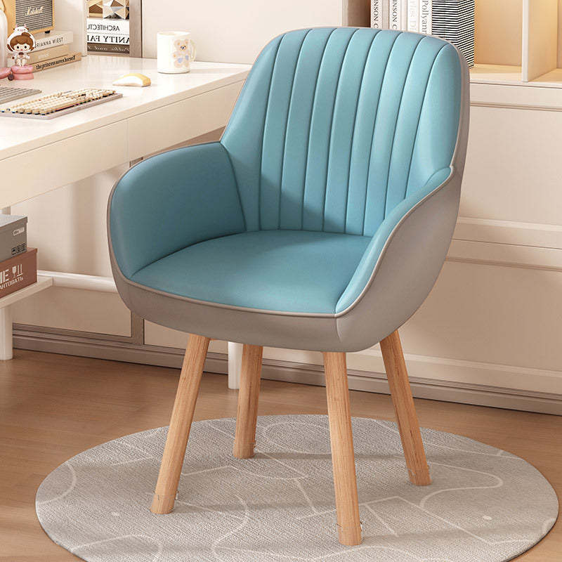 Minimalist Trapezoid Velvet Tech Fabric Vanity Stool