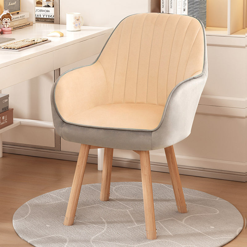 Minimalist Trapezoid Velvet Tech Fabric Vanity Stool