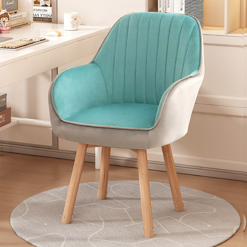 Minimalist Trapezoid Velvet Tech Fabric Vanity Stool