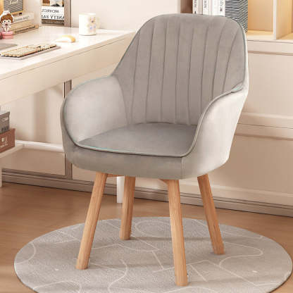 Minimalist Trapezoid Velvet Tech Fabric Vanity Stool