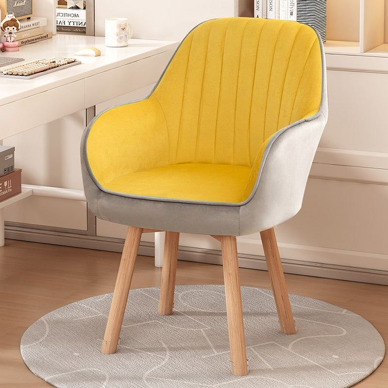 Minimalist Trapezoid Velvet Tech Fabric Vanity Stool