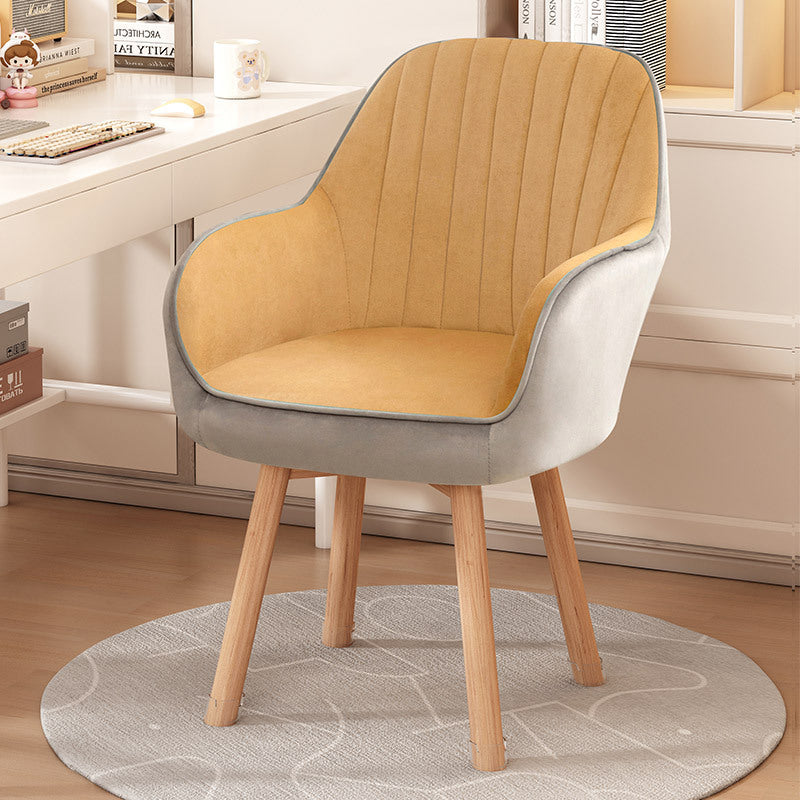 Minimalist Trapezoid Velvet Tech Fabric Vanity Stool