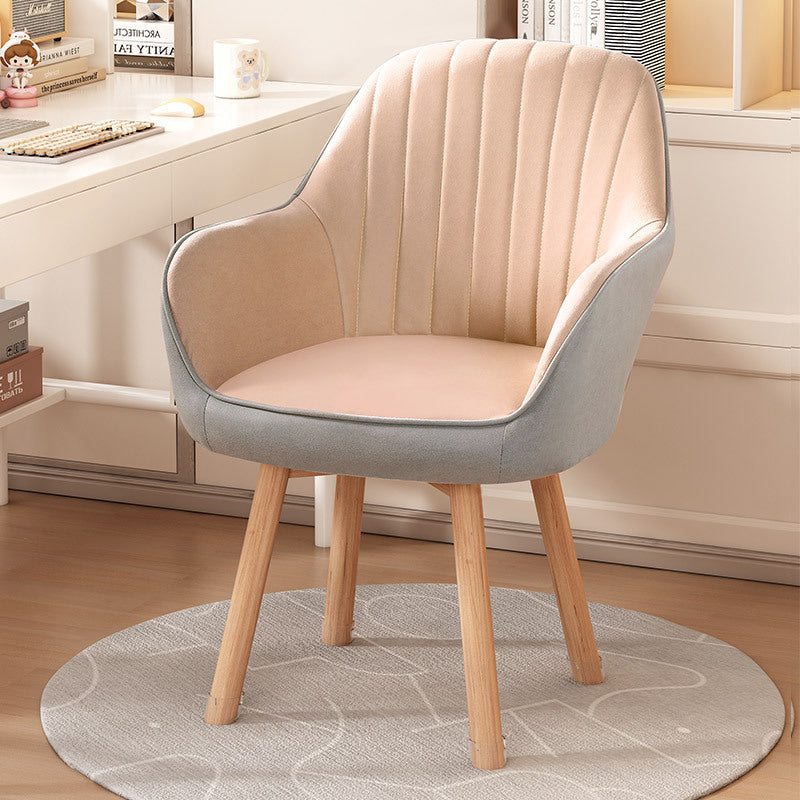 Minimalist Trapezoid Velvet Tech Fabric Vanity Stool